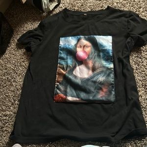 Mona Lisa with bubblegum